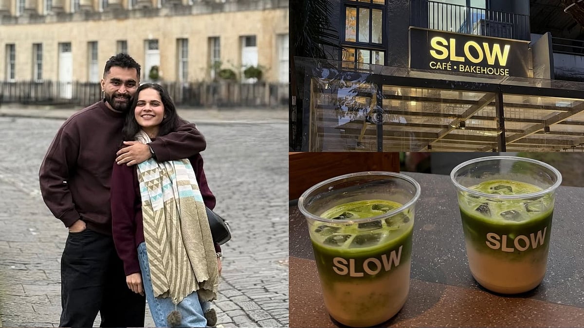 SLOW founders Palak Khimavat and Viraj Ghelani together